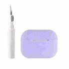 For AirPods Pro 2 Silicone Earphone Protective Case with Cleaning Pen(Light Purple) - 1