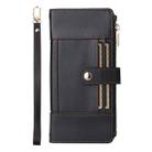 For iPhone 11 Pro Crossbody Strap RFID Blocking Zipper Wallet Leather Phone Case(Black) - 2