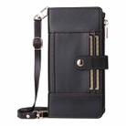 For Google Pixel 10 / 10 Pro Crossbody Strap RFID Blocking Zipper Wallet Leather Phone Case(Black) - 2