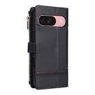 For Google Pixel 10 / 10 Pro Crossbody Strap RFID Blocking Zipper Wallet Leather Phone Case(Black) - 3