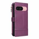 For Google Pixel 10 / 10 Pro Crossbody Strap RFID Blocking Zipper Wallet Leather Phone Case(Purple) - 3