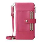 For Google Pixel 10 / 10 Pro Crossbody Strap RFID Blocking Zipper Wallet Leather Phone Case(Red) - 2