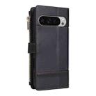 For Google Pixel 10 Pro XL Crossbody Strap RFID Blocking Zipper Wallet Leather Phone Case(Black) - 3