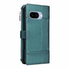 For Google Pixel 9a Crossbody Strap RFID Blocking Zipper Wallet Leather Phone Case(Green) - 3