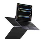 For iPad Pro 13 2024 DUX DUCIS MK Pro Series Floating Magnetic Keyboard Tablet Leather Case(Black) - 1