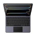For iPad Pro 13 2024 DUX DUCIS MK Pro Series Floating Magnetic Keyboard Tablet Leather Case(Black) - 2