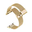 For Apple Watch 42 / 44 / 45 / 46 / 49mm xDfind Milanese Buckle Metal Watch Band(Gold) - 2