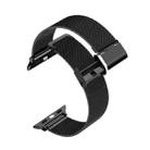 For Apple Watch 38 / 40 / 41 / S10 42mm xDfind Milanese Buckle Metal Watch Band(Black) - 2