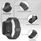For Redmi Watch 3 xDfind Buckle Metal Steel Mesh Watch Band(Black) - 3
