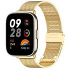 For Redmi Watch 3 xDfind Buckle Metal Steel Mesh Watch Band(Gold) - 1