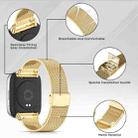 For Redmi Watch 3 xDfind Buckle Metal Steel Mesh Watch Band(Gold) - 3
