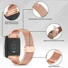 For Redmi Watch 3 xDfind Buckle Metal Steel Mesh Watch Band(Rose Gold) - 3