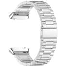 For Redmi Watch 3 xDfind Three-Bead Stainless Steel Metal Watch Band(Silver) - 2