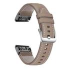 For Garmin Fenix 7 / 7X / 6X 26mm xDfind Silver Buckle Leather Quick Release Watch Band(Earthy Brown) - 1