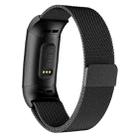 For Fitbit Charge 3 / 4 xDfind Milanese Magnetic Stainless Steel Watch Band(Black) - 2