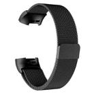 For Fitbit Charge 3 / 4 xDfind Milanese Magnetic Stainless Steel Watch Band(Black) - 3
