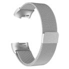 For Fitbit Charge 3 / 4 xDfind Milanese Magnetic Stainless Steel Watch Band(Silver) - 3