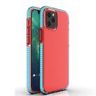 For iPhone 12 mini TPU Double-color Shockproof Protective Case(Sky Blue) - 1