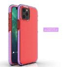 For iPhone 12 mini TPU Double-color Shockproof Protective Case(Light Purple) - 2