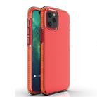 For iPhone 12 mini TPU Double-color Shockproof Protective Case(Red) - 1