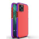 For iPhone 12 mini TPU Double-color Shockproof Protective Case(Purple) - 1