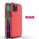 For iPhone 12 mini TPU Double-color Shockproof Protective Case(Rose Red) - 2