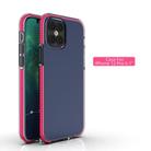 For iPhone 12 / 12 Pro TPU Double-color Shockproof Protective Case(Rose Red) - 2