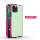 For iPhone 12 / 12 Pro TPU Double-color Shockproof Protective Case(Rose Red) - 2