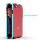 For iPhone SE 2022 / SE 2020 TPU Double-color Shockproof Protective Case(Sky Blue) - 2