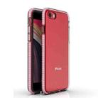 For iPhone SE 2022 / SE 2020 TPU Double-color Shockproof Protective Case(Pink) - 1