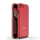 For iPhone SE 2022 / SE 2020 TPU Double-color Shockproof Protective Case(Orange) - 1