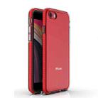 For iPhone SE 2022 / SE 2020 TPU Double-color Shockproof Protective Case(Red) - 1
