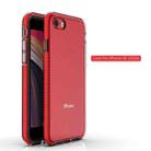 For iPhone SE 2022 / SE 2020 TPU Double-color Shockproof Protective Case(Red) - 2