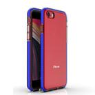 For iPhone SE 2022 / SE 2020 TPU Double-color Shockproof Protective Case(Blue) - 1