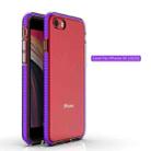 For iPhone SE 2022 / SE 2020 TPU Double-color Shockproof Protective Case(Purple) - 2