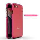 For iPhone SE 2022 / SE 2020 TPU Double-color Shockproof Protective Case(Rose Red) - 2