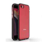 For iPhone SE 2022 / SE 2020 TPU Double-color Shockproof Protective Case(Black) - 1