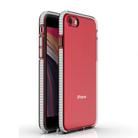 For iPhone SE 2022 / SE 2020 TPU Double-color Shockproof Protective Case(White) - 1