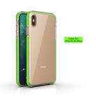 For iPhone XS Max TPU Double-color Shockproof Protective Case(Fresh Green) - 1