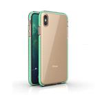 For iPhone XS Max TPU Double-color Shockproof Protective Case(Mint Green) - 1