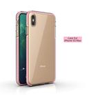 For iPhone XS Max TPU Double-color Shockproof Protective Case(Pink) - 2