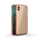 For iPhone XS Max TPU Double-color Shockproof Protective Case(Orange) - 1