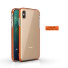 For iPhone XS Max TPU Double-color Shockproof Protective Case(Orange) - 1