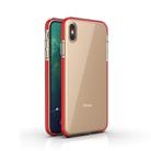 For iPhone XS Max TPU Double-color Shockproof Protective Case(Red) - 1