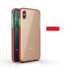 For iPhone XS Max TPU Double-color Shockproof Protective Case(Red) - 2