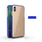 For iPhone XS Max TPU Double-color Shockproof Protective Case(Blue) - 2