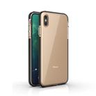 For iPhone XS Max TPU Double-color Shockproof Protective Case(Black) - 1