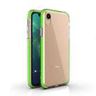 For iPhone XR TPU Double-color Shockproof Protective Case(Fresh Green) - 1