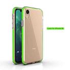 For iPhone XR TPU Double-color Shockproof Protective Case(Fresh Green) - 2