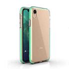 For iPhone XR TPU Double-color Shockproof Protective Case(Mint Green) - 1